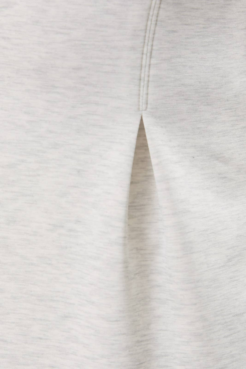 CREW NECK CAP SLEEVE PLEATED WAIST TOP: ASH GREY