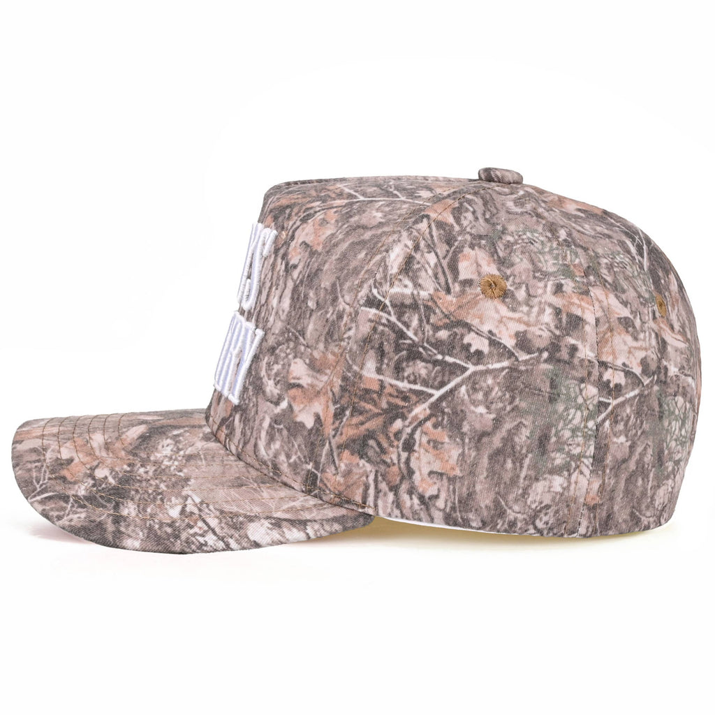 C.C GOD'S COUNTRY Letter on Two Tone Trucker Hat: Red