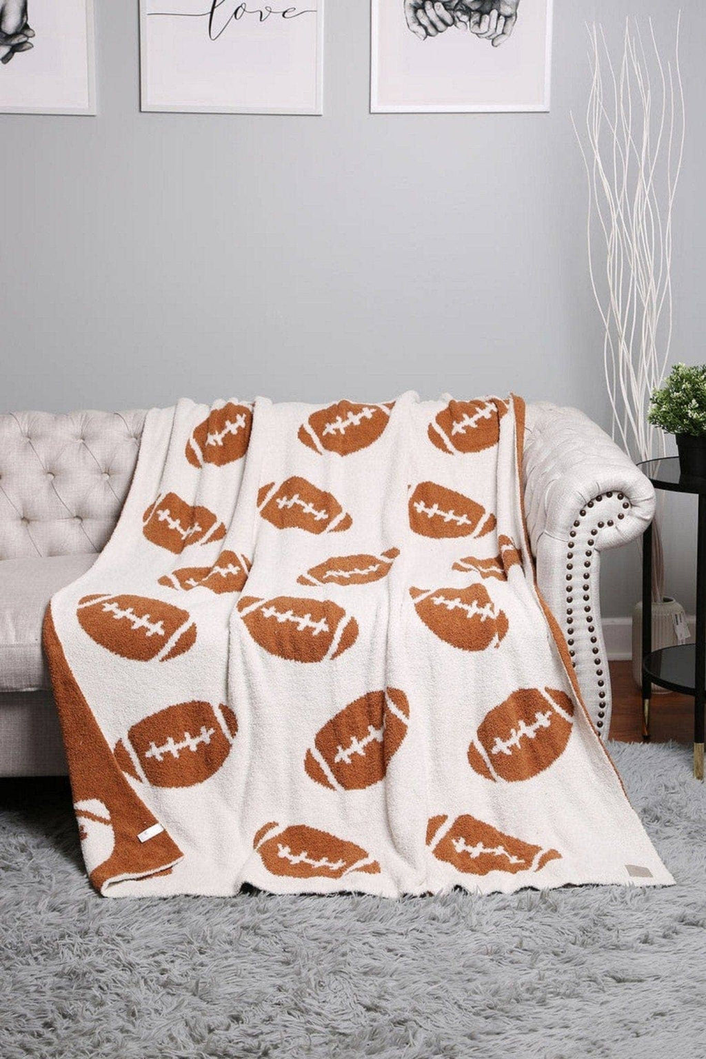 JCL4318 Super Lux Football Throw Blanket