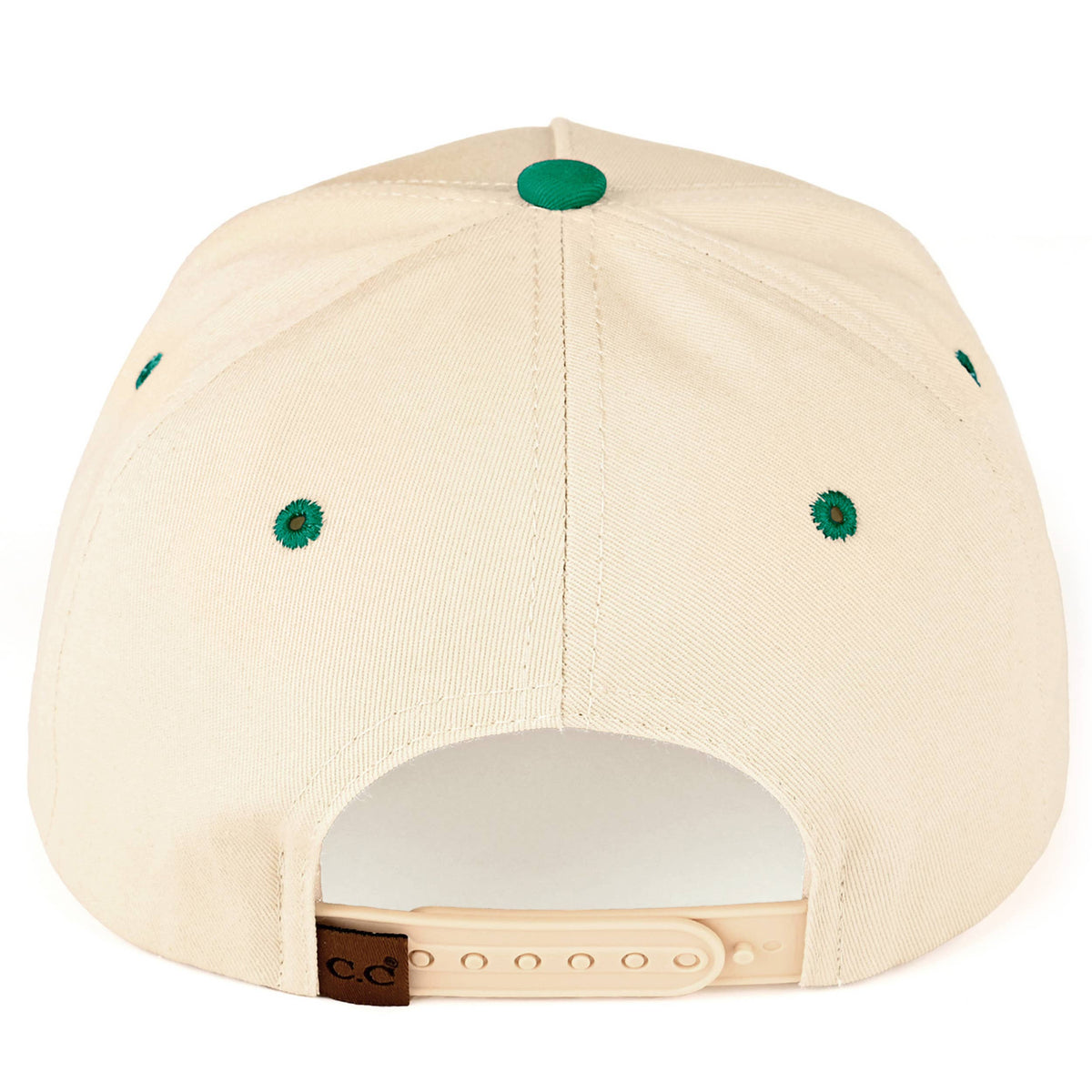 C.C GODSPEED Letter Embroidery Trucker Cap: Green