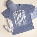 SALT & LIGHT Garment-Dyed Heavy T-Shirt: BLUE JEANS