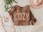 Fall Cozy Season Thanksgiving Comfort Colors Sweatshirt: Espresso