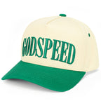 C.C GODSPEED Letter Embroidery Trucker Cap: Green