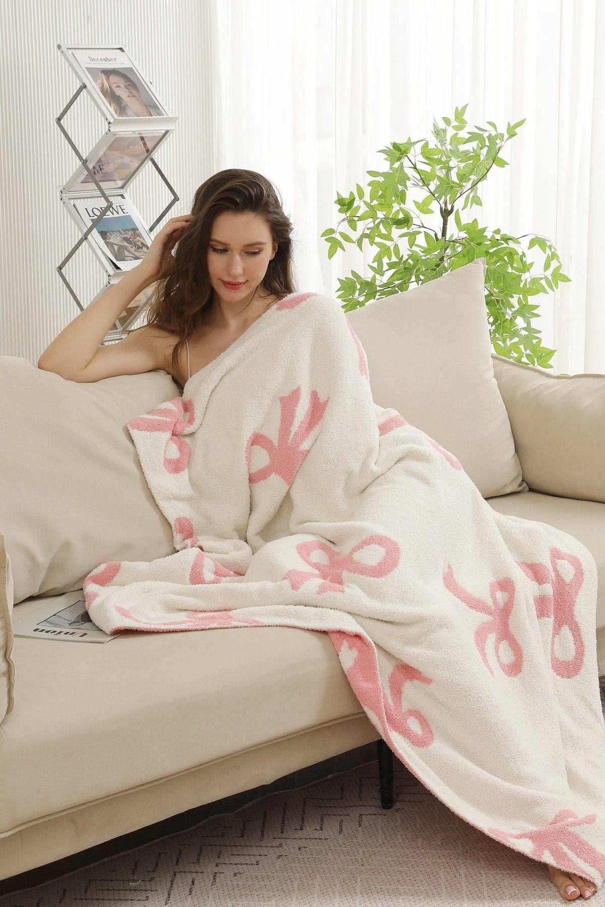 JCL6020 Super Lux Pink Ribbon Blanket