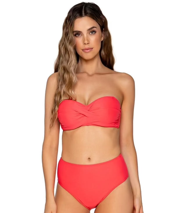 Iconic Twist Bandeau Swim Top