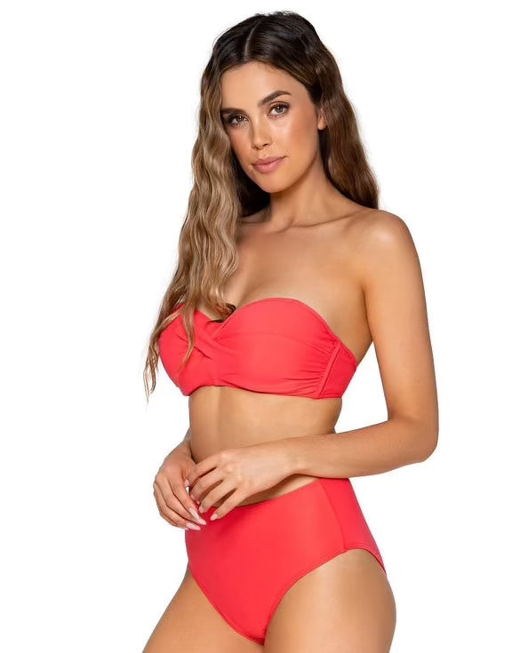 Iconic Twist Bandeau Swim Top