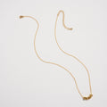 “Hope” Cube Letter Necklace – 18K Gold Dipped Minimalist Necklace: GD / ONE