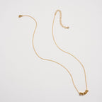 “Hope” Cube Letter Necklace – 18K Gold Dipped Minimalist Necklace: GD / ONE