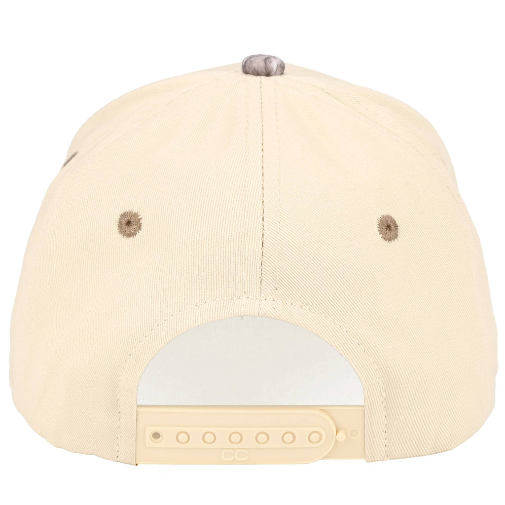 C.C GOD'S COUNTRY Letter on Two Tone Trucker Hat: Red