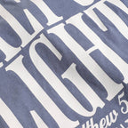 SALT & LIGHT Garment-Dyed Heavy T-Shirt: BLUE JEANS