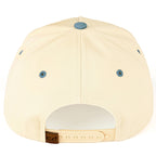 C.C BLESSED Letter Embroidered Two Tone Trucker Cap: Denim