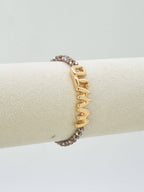 CB2309 WWJD Glass Bead Bracelet: Mint