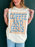 Coffee and Jesus Tee: Ivory
