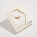 “Hope” Cube Letter Necklace – 18K Gold Dipped Minimalist Necklace: GD / ONE