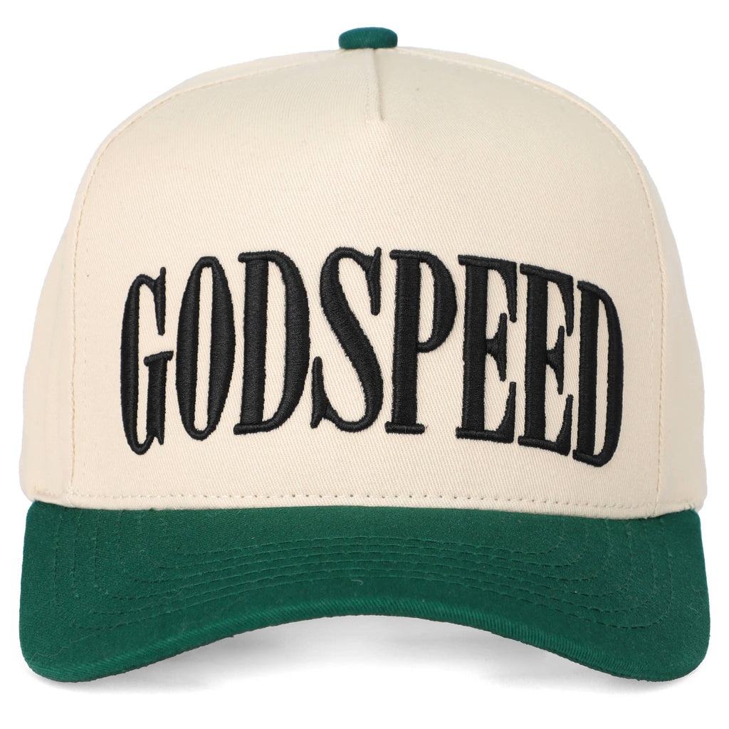 C.C GODSPEED Letter Embroidery Trucker Cap: Green