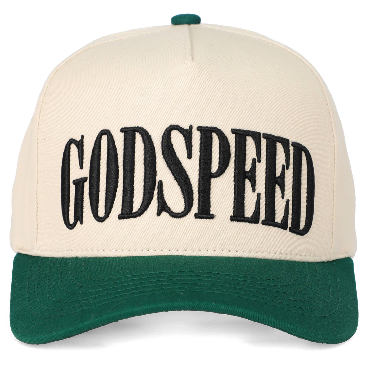 C.C GODSPEED Letter Embroidery Trucker Cap: Green