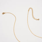 “Hope” Cube Letter Necklace – 18K Gold Dipped Minimalist Necklace: GD / ONE