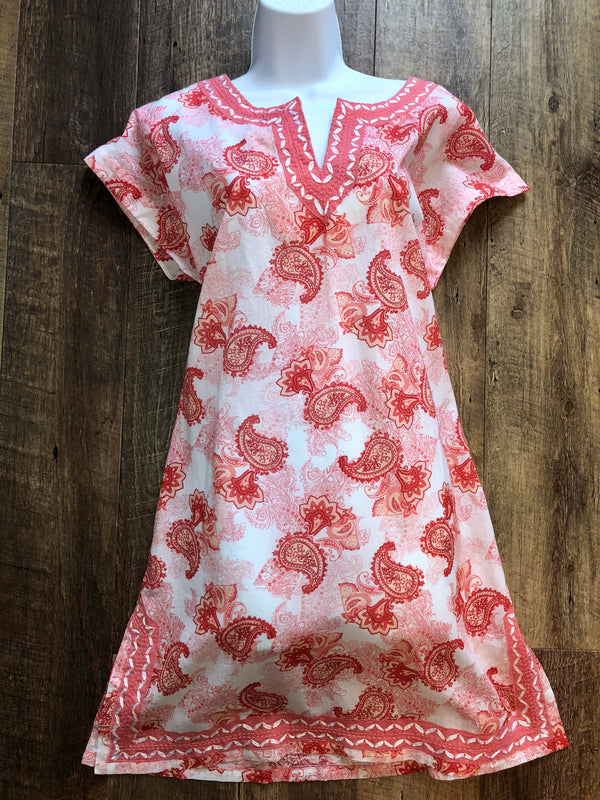 Printed Embroidered Dress, Dress - Nettie & Norie's Boutique